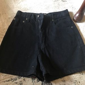 Black 90’s express high waisted shorts